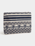 Izabel London Small Make-Up Clutch Bag In Navy