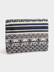 Izabel London Small Make-Up Clutch Bag In Navy