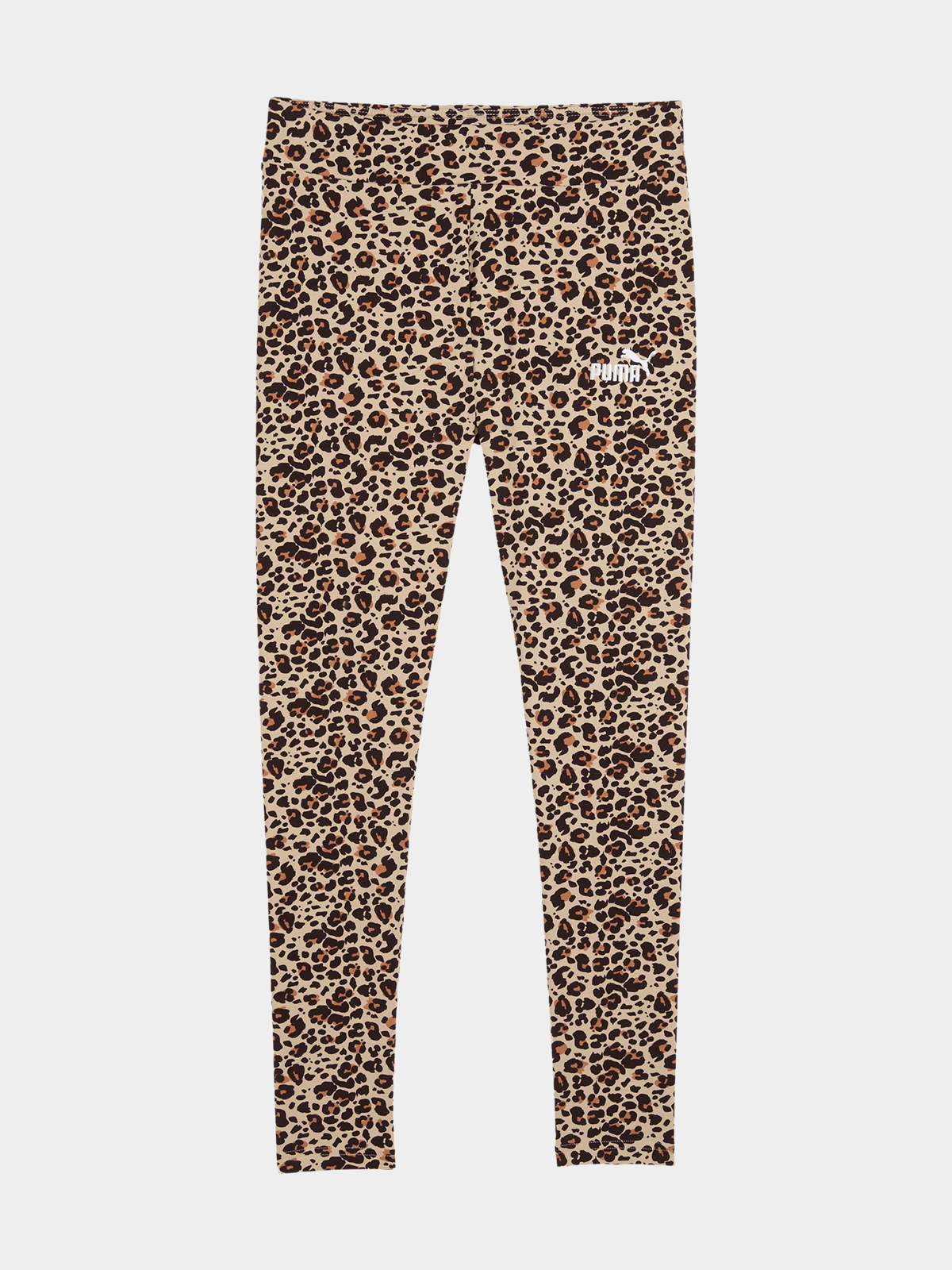 Puma Womens Animal Print Leggings In Almond