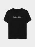 Calvin Klein Kids  Unisex Inst Logo Short Sleeve T-Shirt In Black