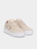 Guess Ladies Miram 9 Sneakers In Ivory