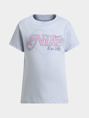 Nike Girls Varsity Prep Heart T-Shirt In Ghost