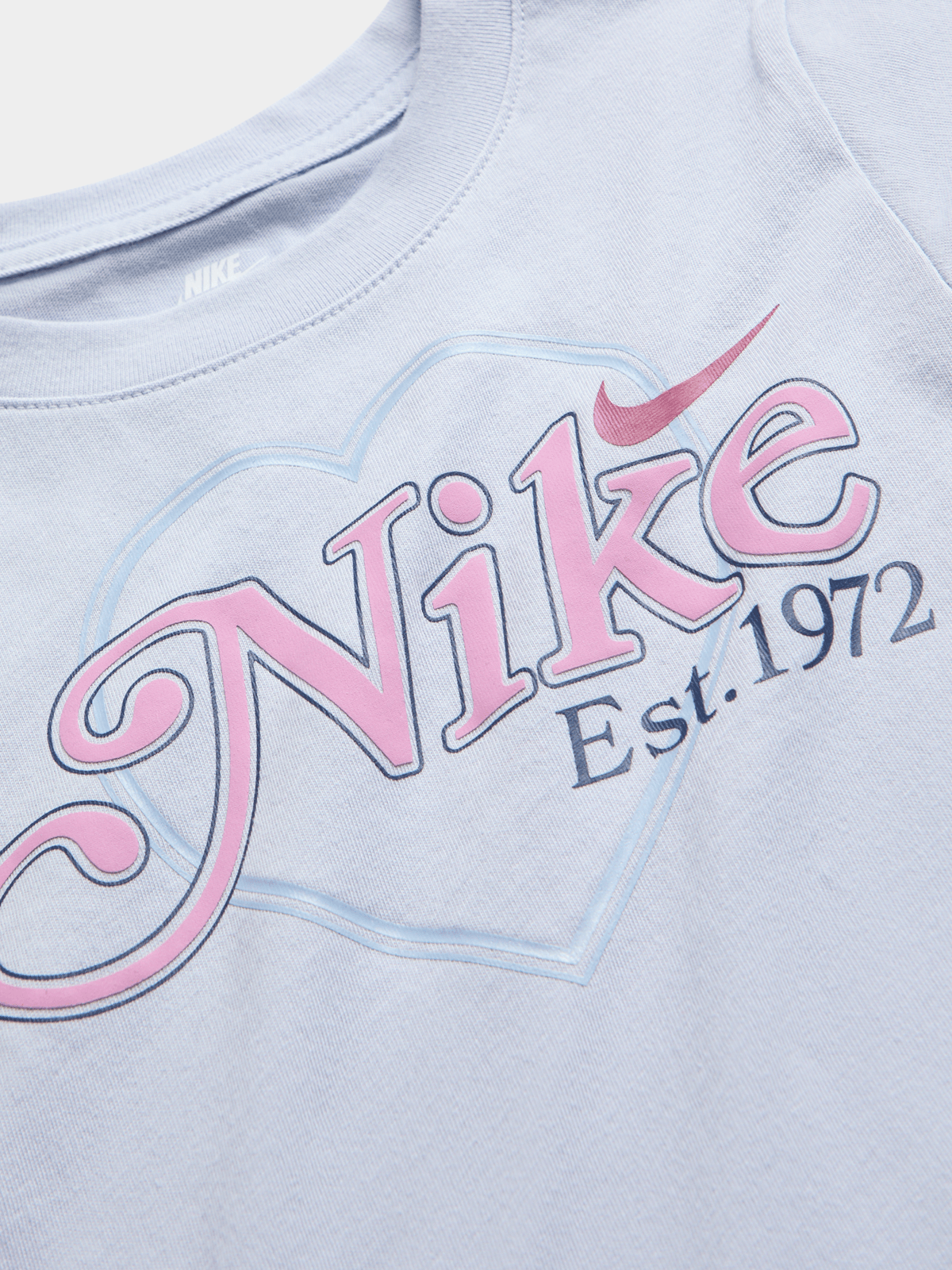 Nike Girls Varsity Prep Heart T-Shirt In Ghost