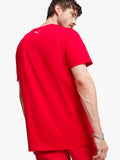 Puma Mens Ferrari Race Big Shield Heritage T-Shirt In Red