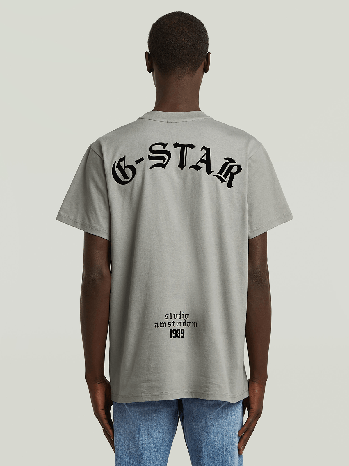 G-Star Raw Mens Flock Back Losee T-Short In Grey