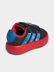 Adidas Mens Marvel Spider-Man Grand Court Sneakers In Black & Red