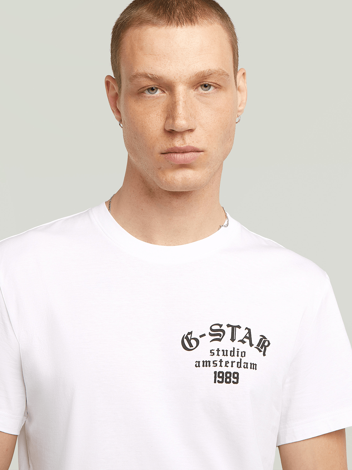 G-Star Raw Mens Studio Arms T-Shirt In White