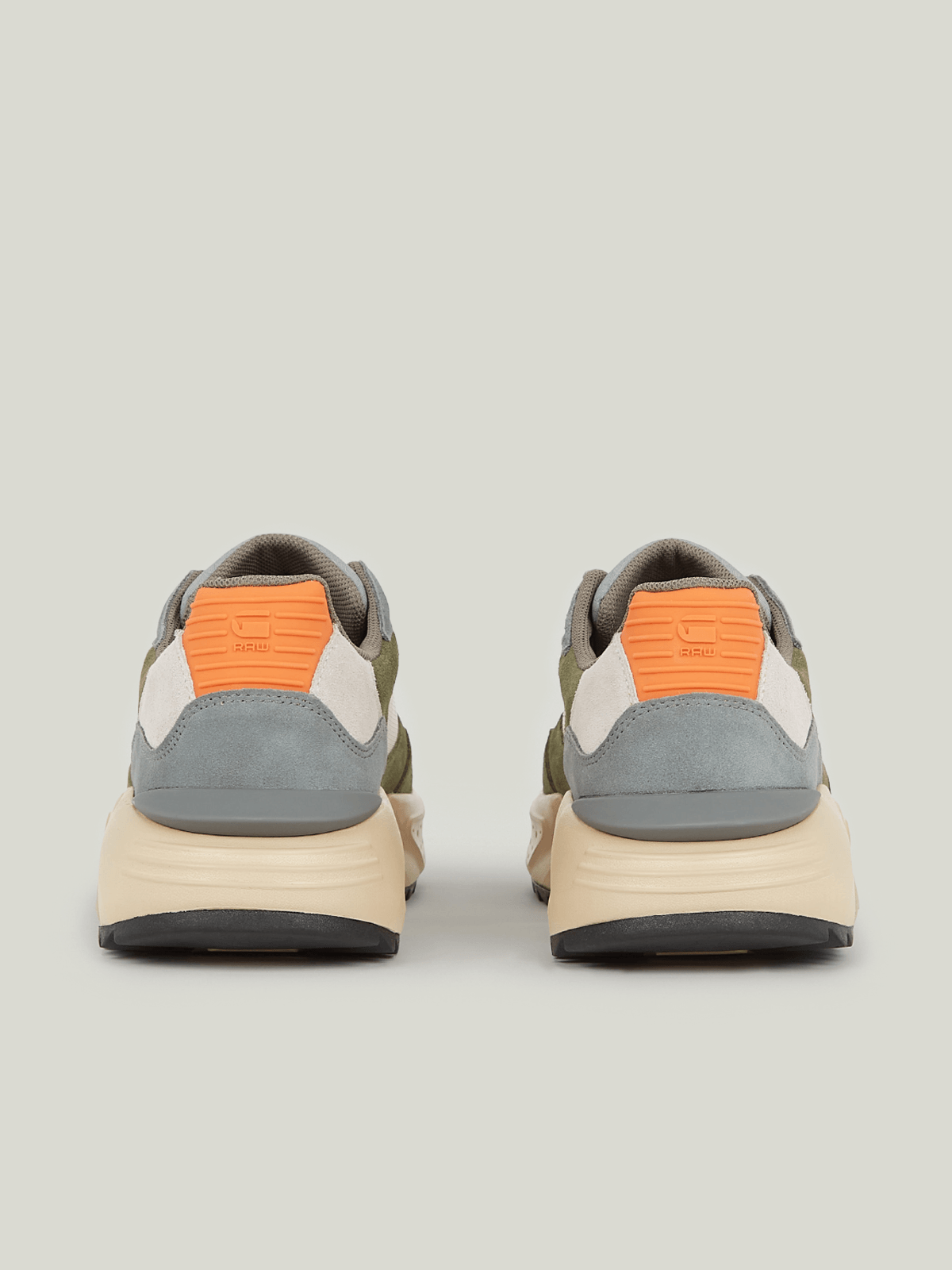 G-Star Raw Mens Duko CTR Sneakers In White and Olive