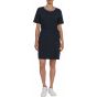 Tommy Hilfiger Womens Textured Shift Knee Dress Short Sleeves In Navy