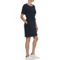 Tommy Hilfiger Womens Textured Shift Knee Dress Short Sleeves In Navy