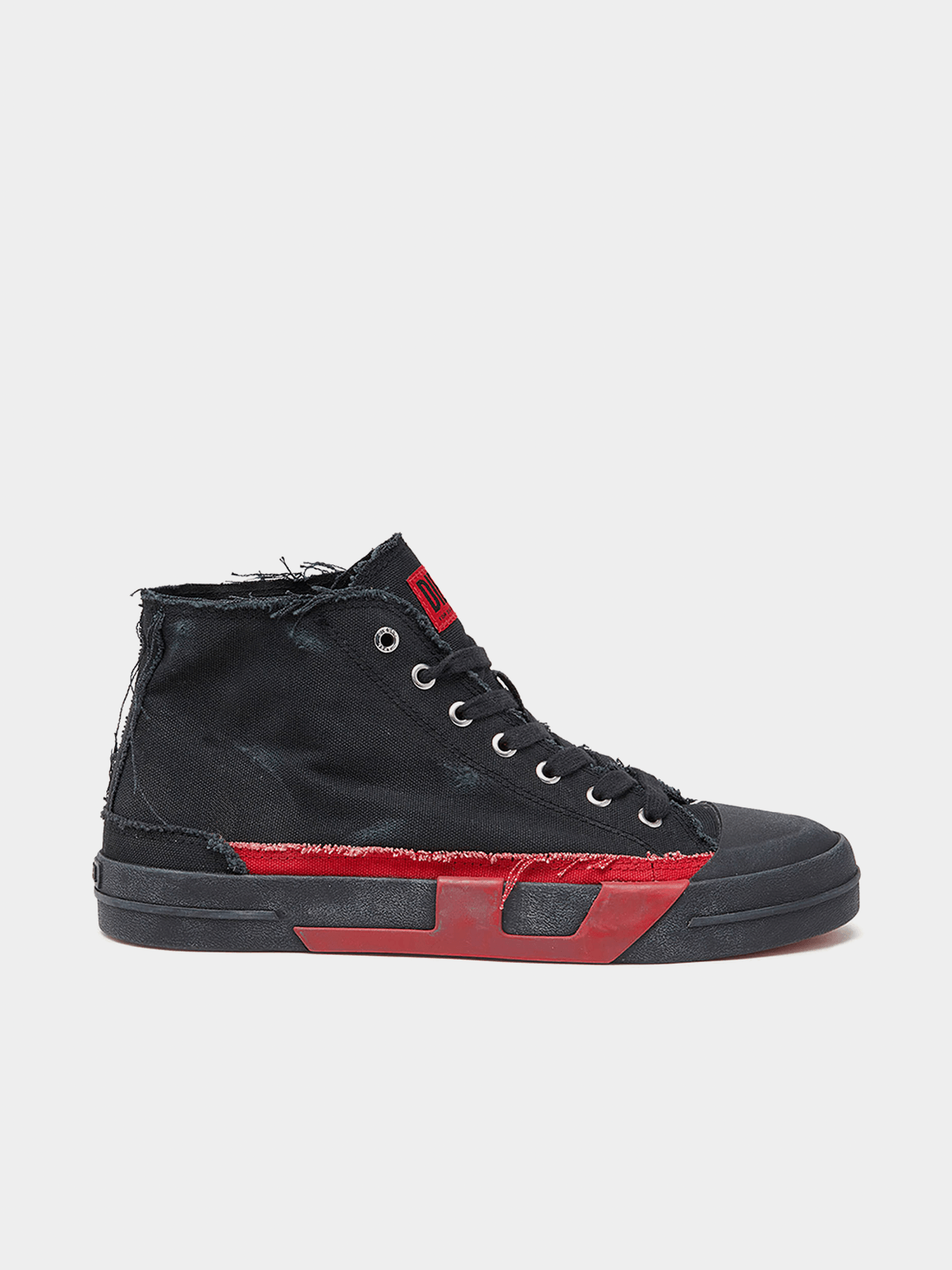 Diesel Mens D-Verse Mid II Shoes In Black