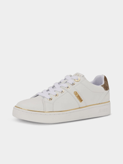 Guess Ladies Britz Sneaker In  White