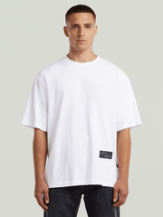 G-Star Raw Mens Badge Boxy R T-Shirt White