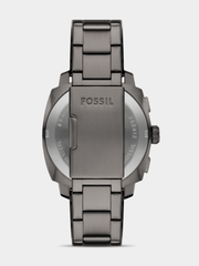 Fossil Mens Stainless Steel Machine Watch In Gunmetal