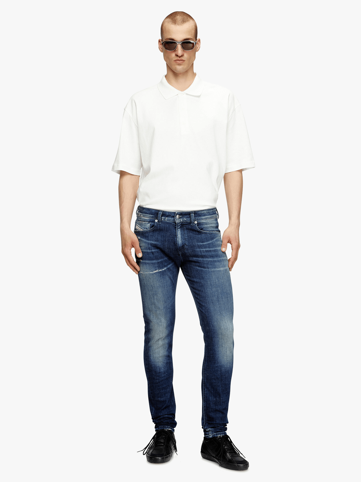 Diesel mens 1979 L.32 Sleenker Jeans In Blue