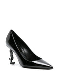 Saint Laurent Womens Opyum Pump In Patent Leather In Black