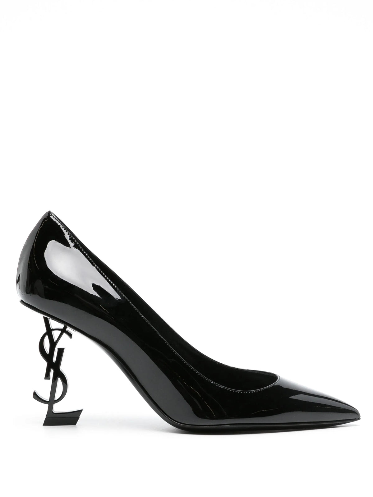 Saint Laurent Womens Opyum Pump In Patent Leather In Black