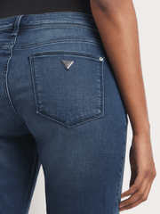 Guess Womens Power Skinny Jeans In Dark Wash