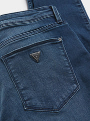 Guess Womens Power Skinny Jeans In Dark Wash