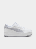 Puma Womens Court Lally Skye Sneakers In White And Grey