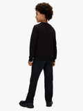 Calvin Klein Kids  Unisex Ck Monogram Terry Sweatshirt In Black