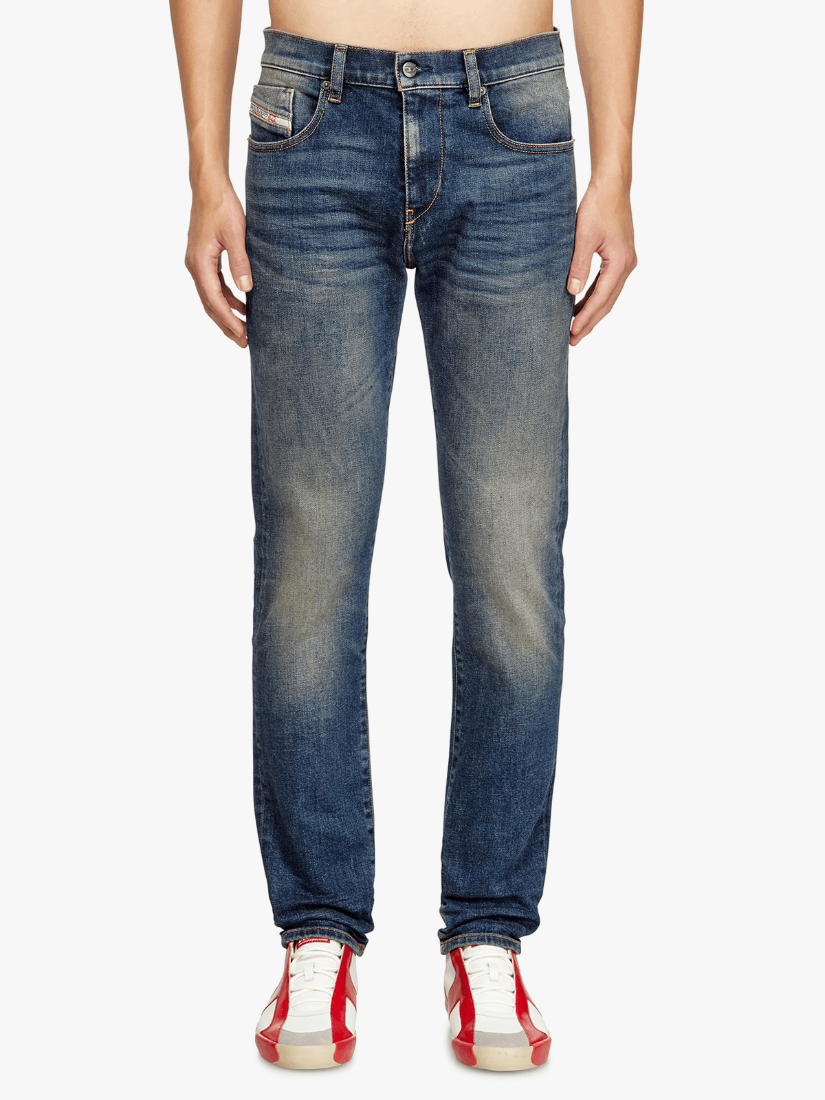 Diesel Mens Skinny Jeans In Dark Denim