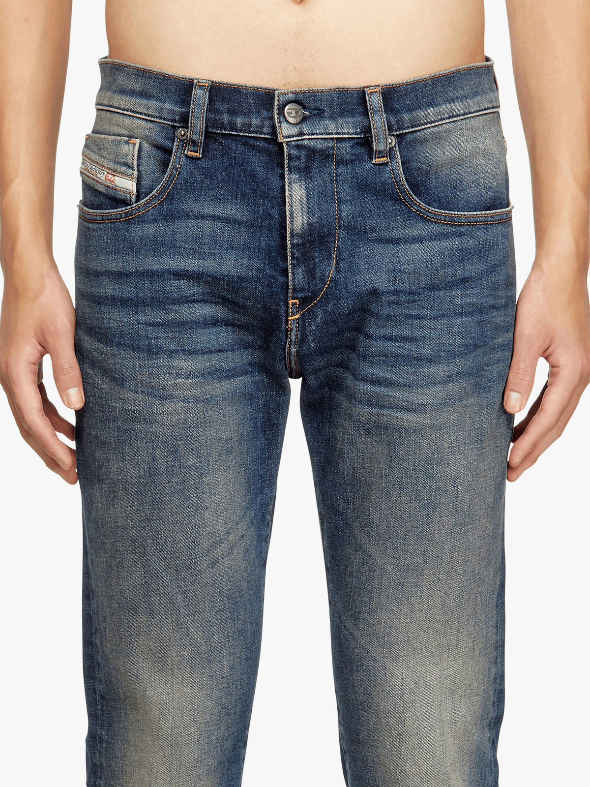Diesel Mens Skinny Jeans In Dark Denim