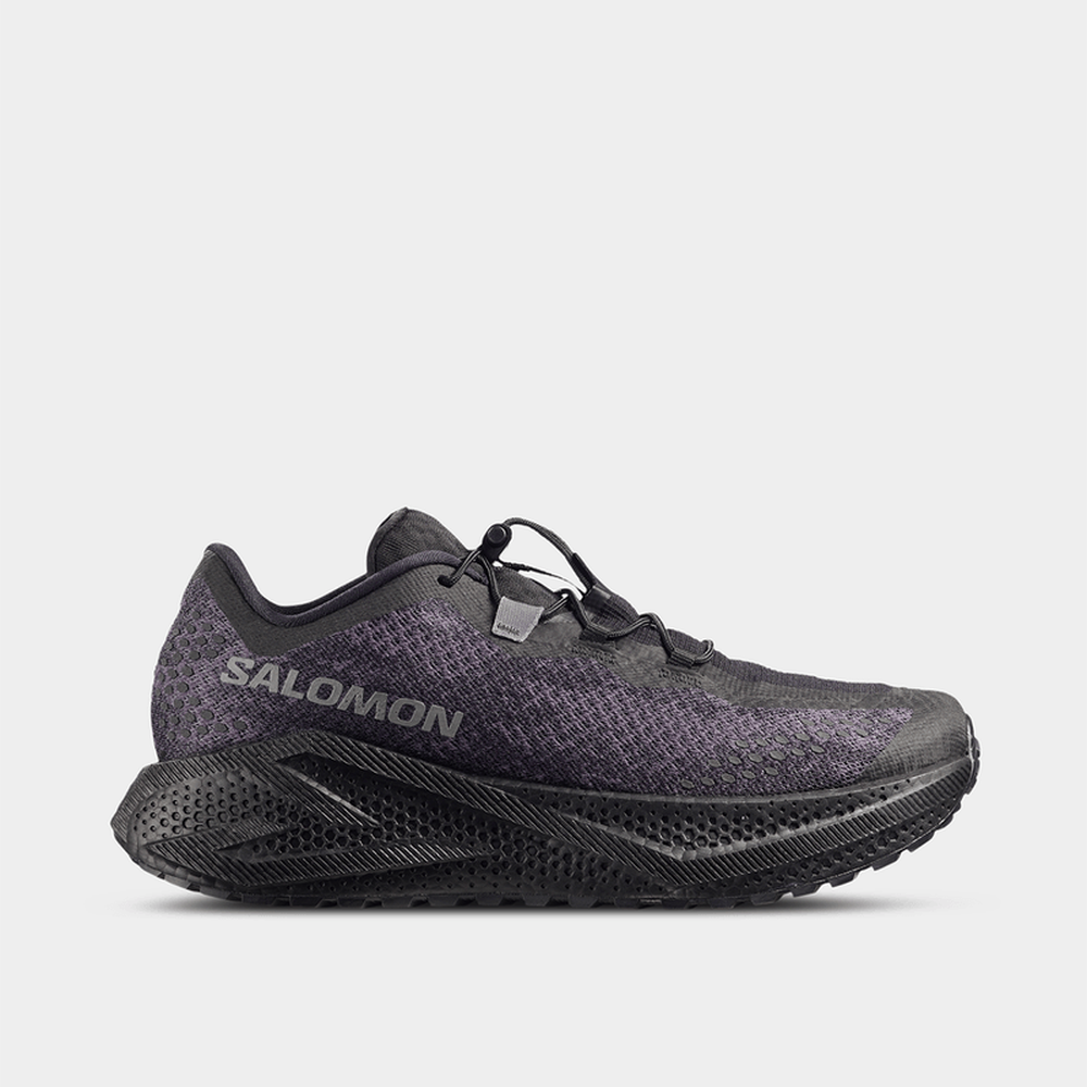 Salomon Mens Aero Glide 4 Gravel Shoes In Black & Asphalt