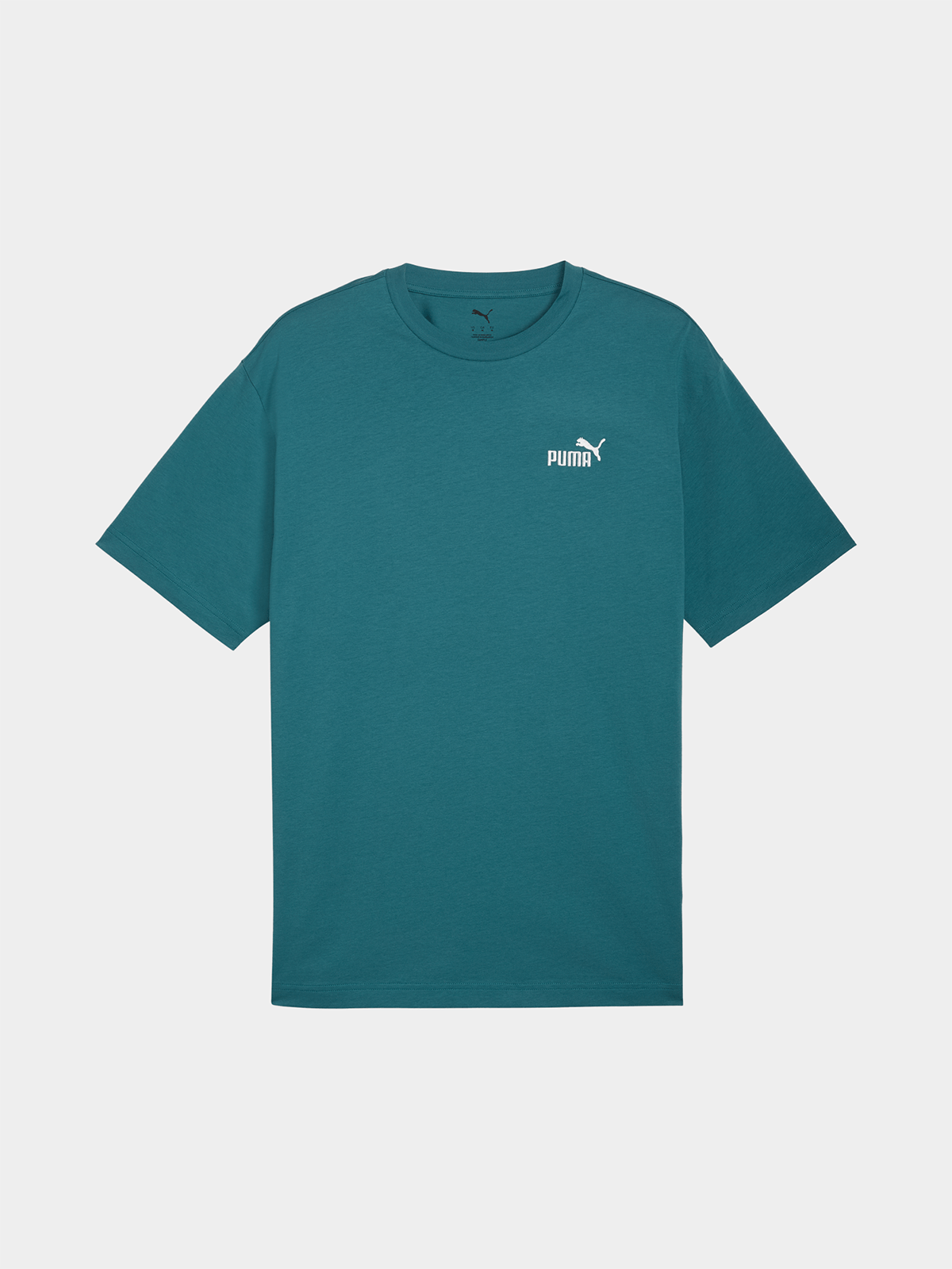 Puma Mens Essential Relaxed Small No.1 T-Shirt In Teal