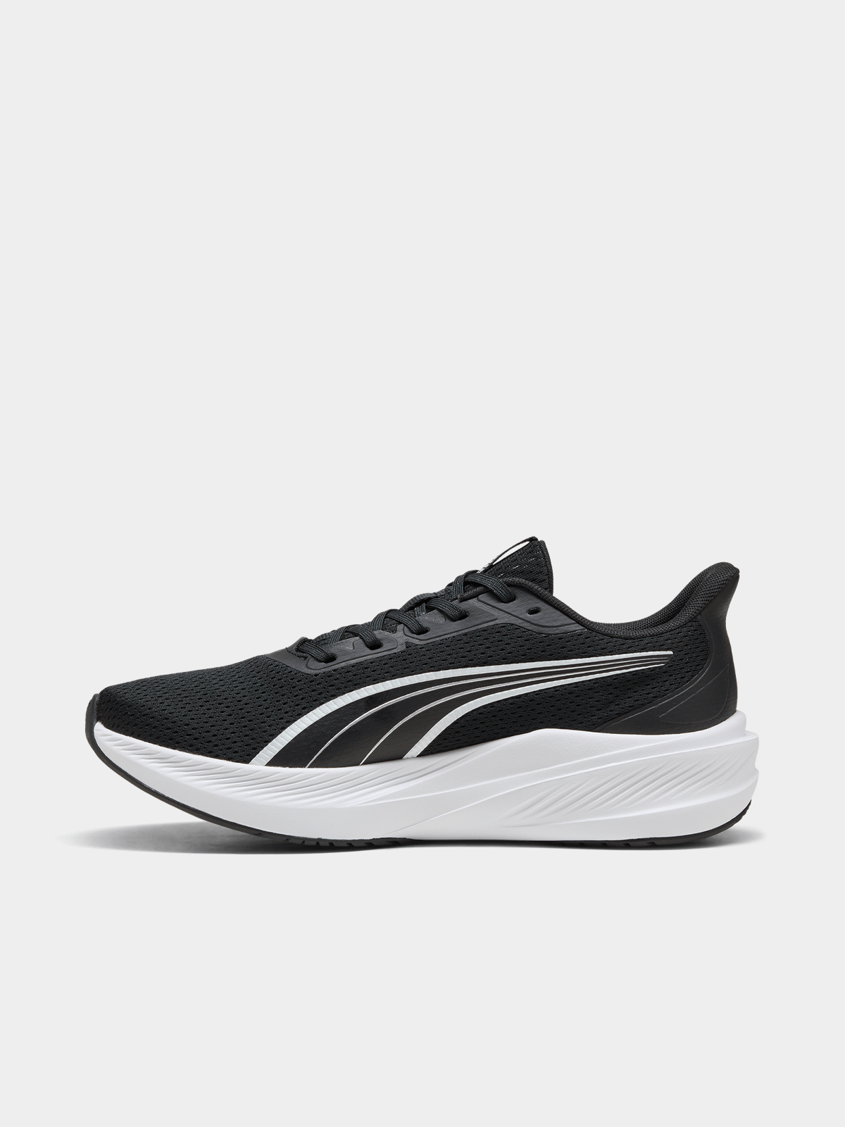 Puma Mens Dasher Lite Shoes In Black/White