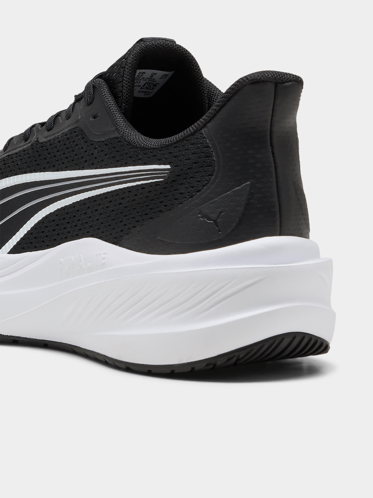 Puma Mens Dasher Lite Shoes In Black/White