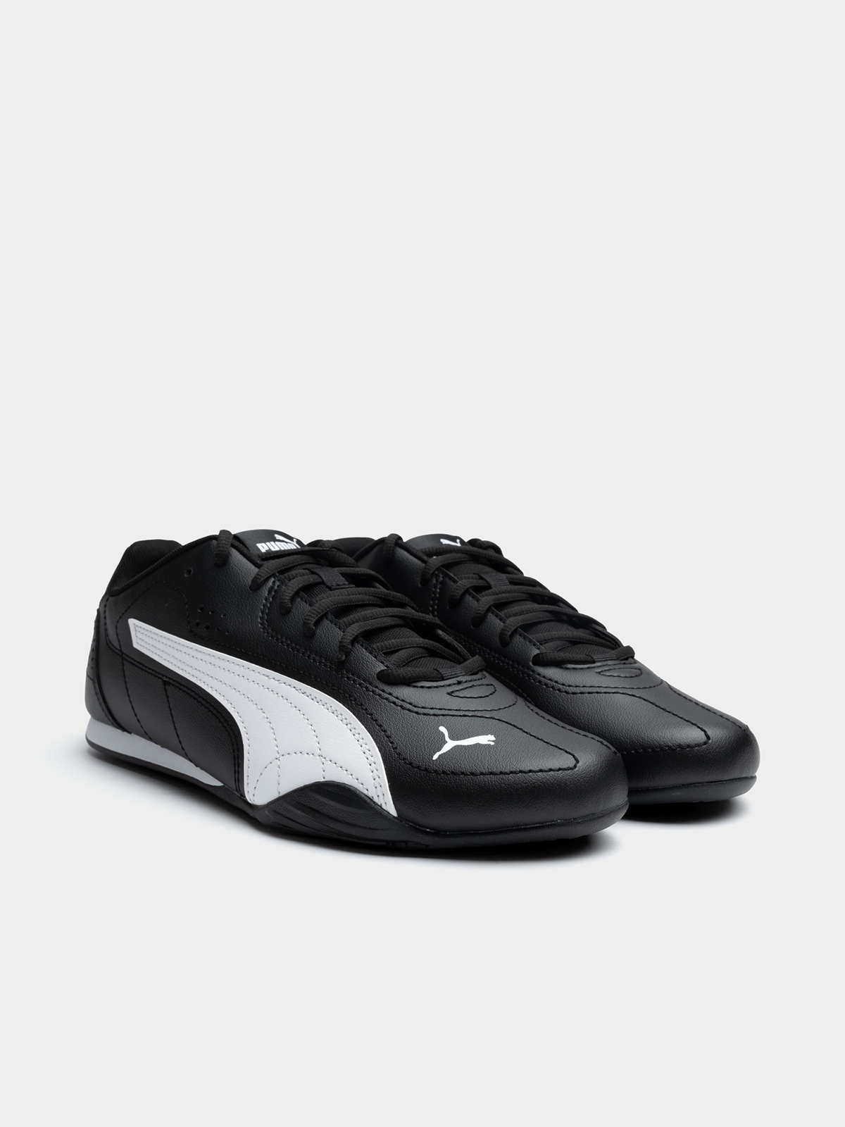 Puma Mens Catch Puma Sneakers In Black/White