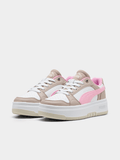 Puma Girls Rebound Femme Sneaker In White,Pink And Brown