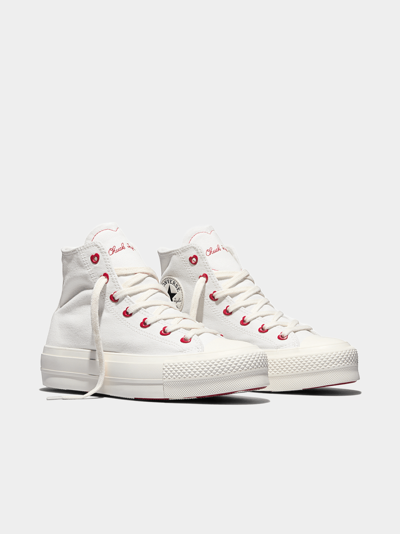 Converse Women'S Chuck Taylor All Star Lift Vintage White Sneaker