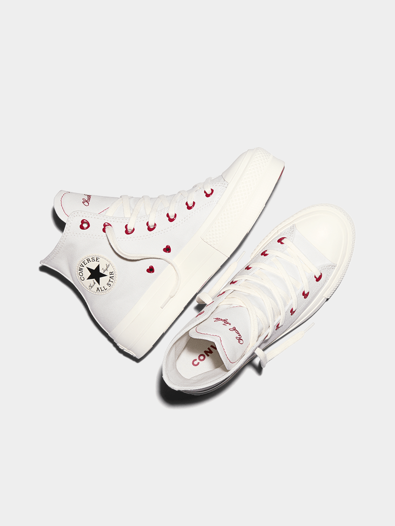 Converse Women'S Chuck Taylor All Star Lift Vintage White Sneaker