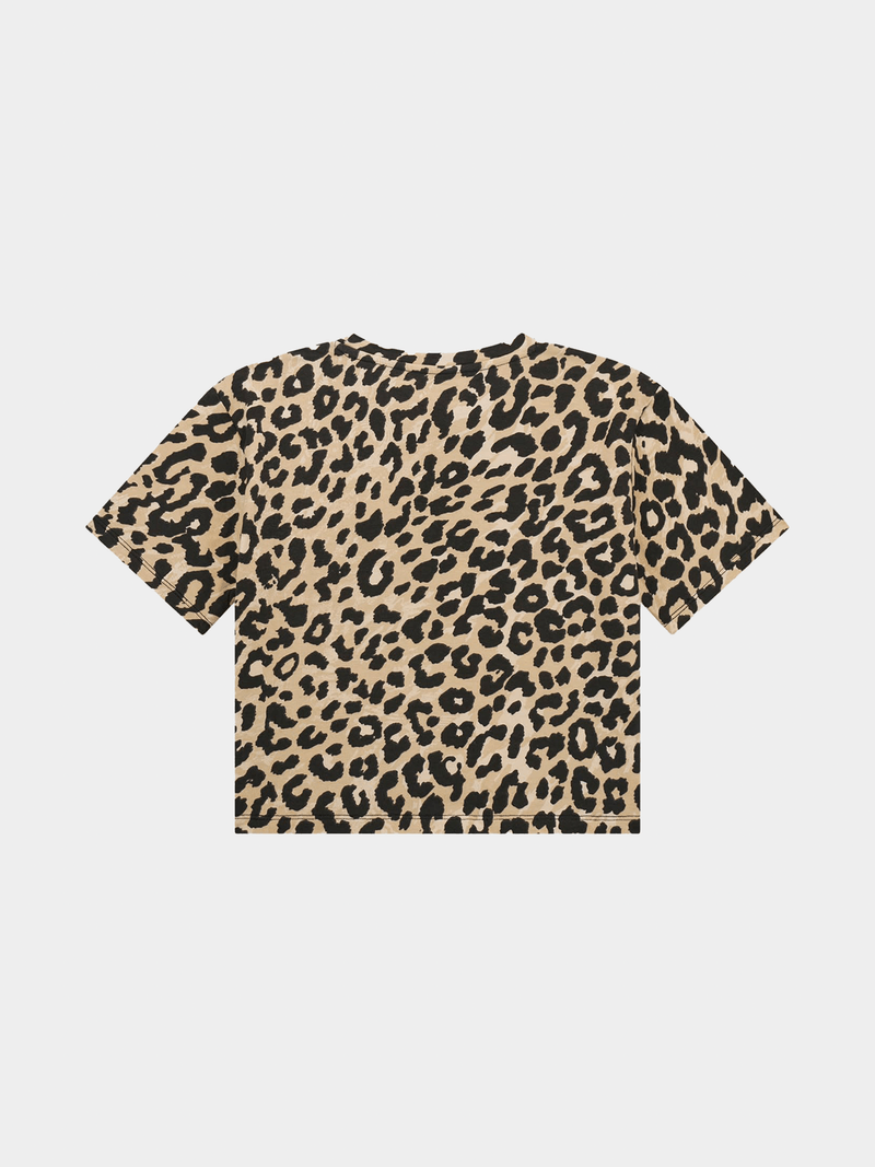 Guess Girls Leopard Midi Long Sleeve T-shirt