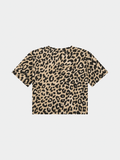 Guess Girls Leopard Midi Long Sleeve T-shirt