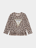 Guess Kids 2G Ls T Shirt Ashen Slate