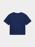 Guess Girls Crop Top T-shirt In Blue