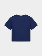 Guess Girls Crop Top T-shirt In Blue