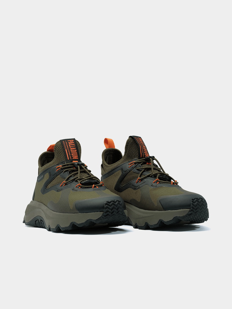 Palladium Mens Thunder Lo Shoes In Olive Night