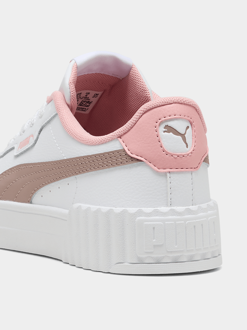 Puma Girls Carina 3.0 Jr Shoes In White