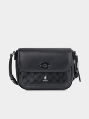 Polo Rockford Flapover Crossbody Bag In Black