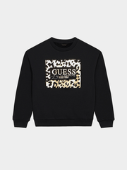 Guess Girls Active Sweatshirt In Black
