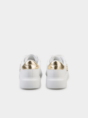 Sissyboy Ladies Pearl Sneakers with Satin Laces In White