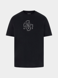 Guess Mens Short Sleeve Basic Quattro G T-shirt In Black