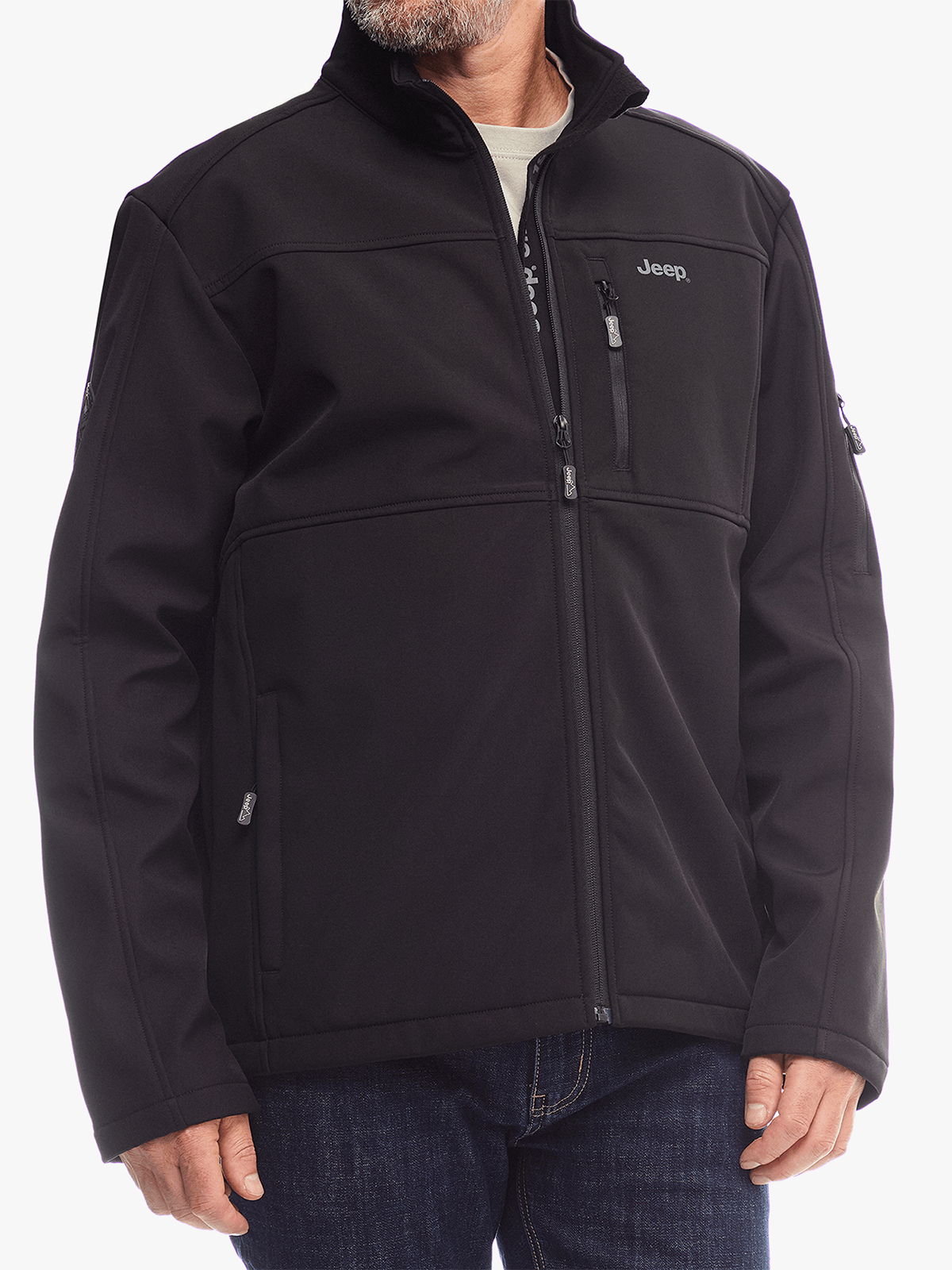 Jeep Mens Core Softshell Jacket Black