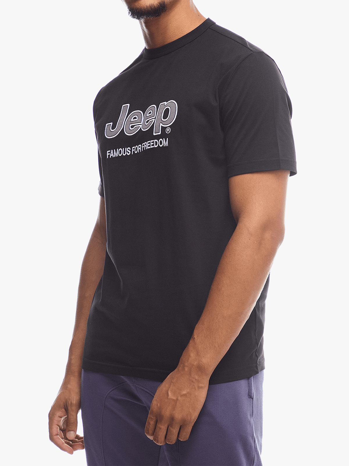 Jeep Mens Core Applique T-Shirt In Black