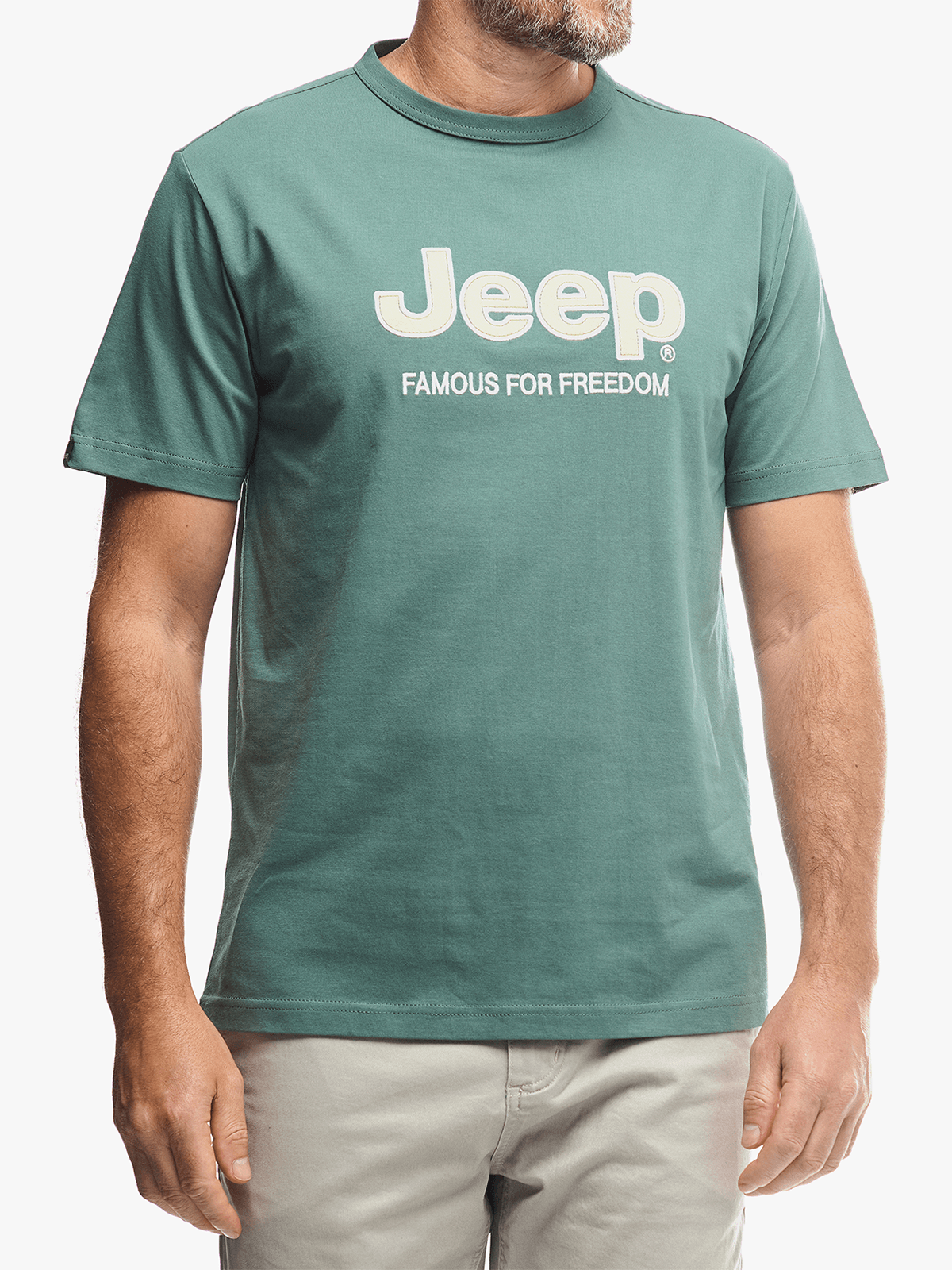 Jeep Mens Core Applique T-Shirt In Green