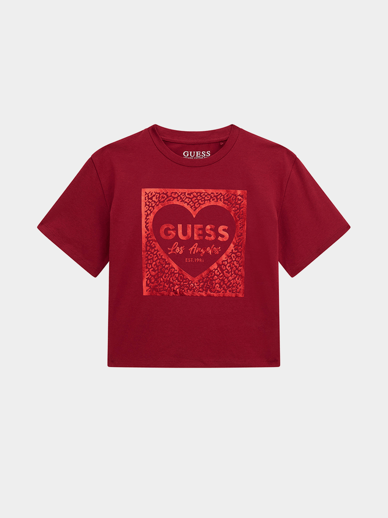 Guess Girls T-shirt In Red